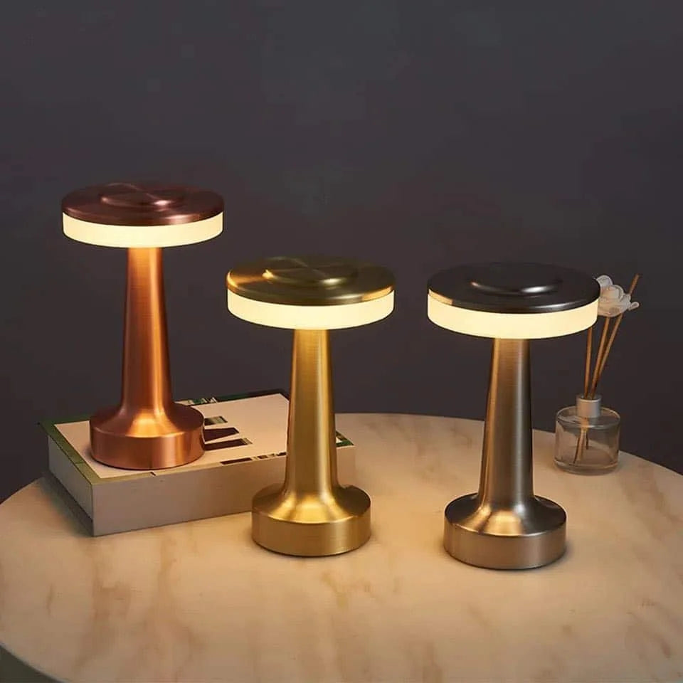 Cordless Rechargeable Table Lamp – Touch Control LED, Dimmable, 3 Light Modes