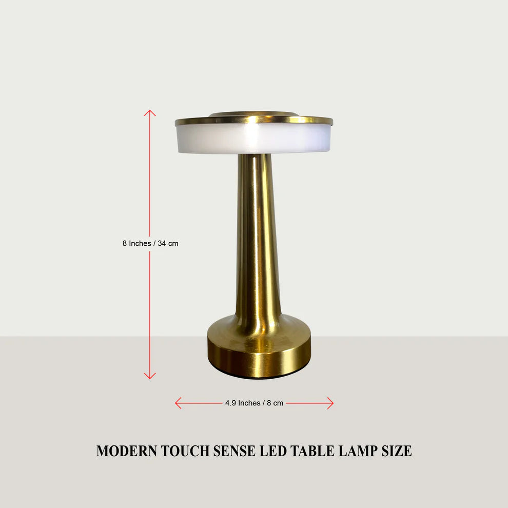 Cordless Rechargeable Table Lamp – Touch Control LED, Dimmable, 3 Light Modes