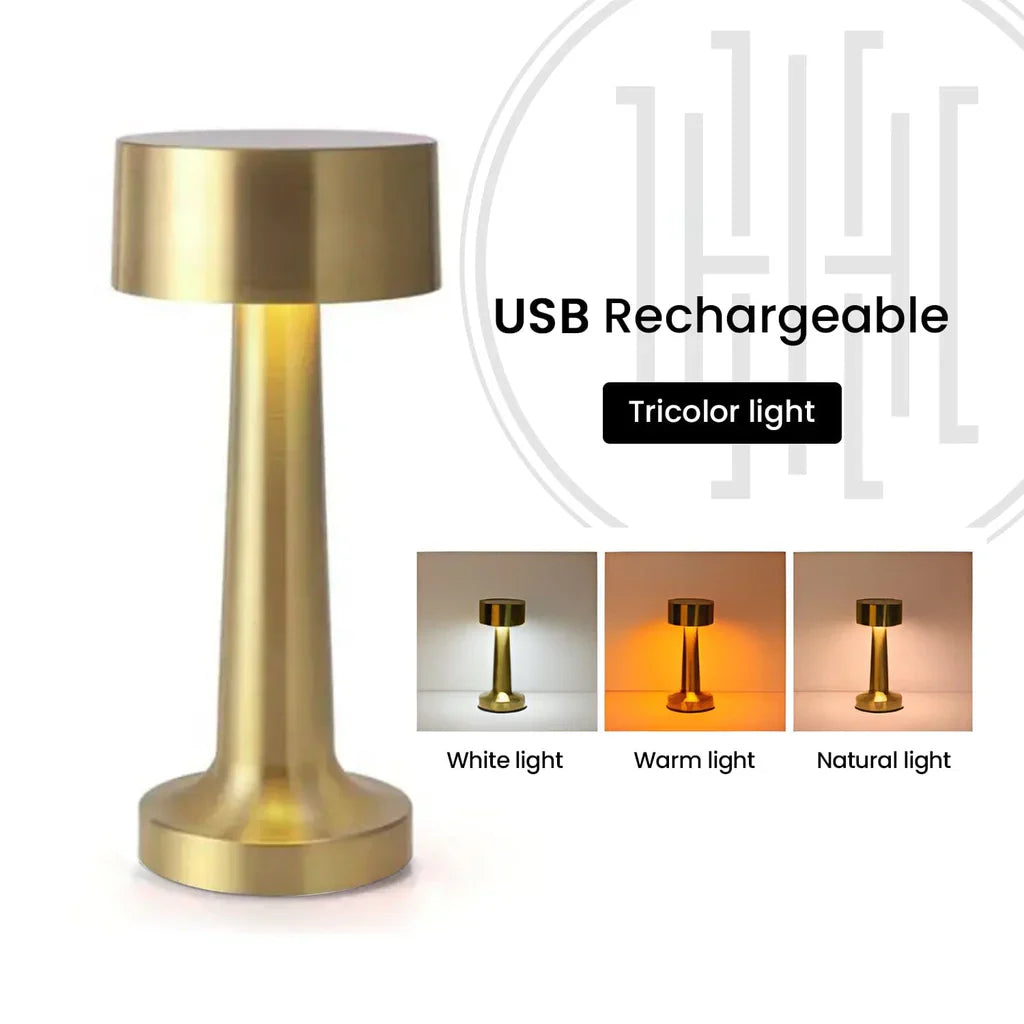 Rechargeable Table Touch Lamp (Dumbbell) – Minimalist Design