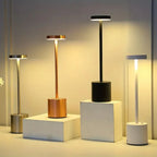 Rechargeable Touch LED Table Lamp – Modern Minimalist Metal Design, USB Powered, 3 Dimmable Modes