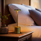 Rechargeable Touch LED Table Lamp – Modern Minimalist Metal Design, USB Powered, 3 Dimmable Modes