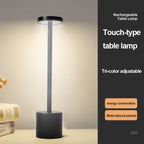 Rechargeable Touch LED Table Lamp – Modern Minimalist Metal Design, USB Powered, 3 Dimmable Modes