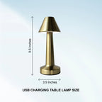 Rechargeable Touch Table Lamp (Mushroom) – Minimalist USB LED Ambient Light
