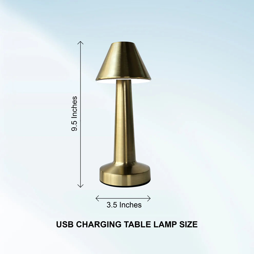 Rechargeable Touch Table Lamp (Mushroom) – Minimalist USB LED Ambient Light
