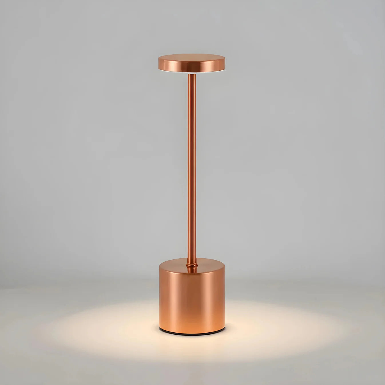 Rechargeable Touch LED Table Lamp – Modern Minimalist Metal Design, USB Powered, 3 Dimmable Modes