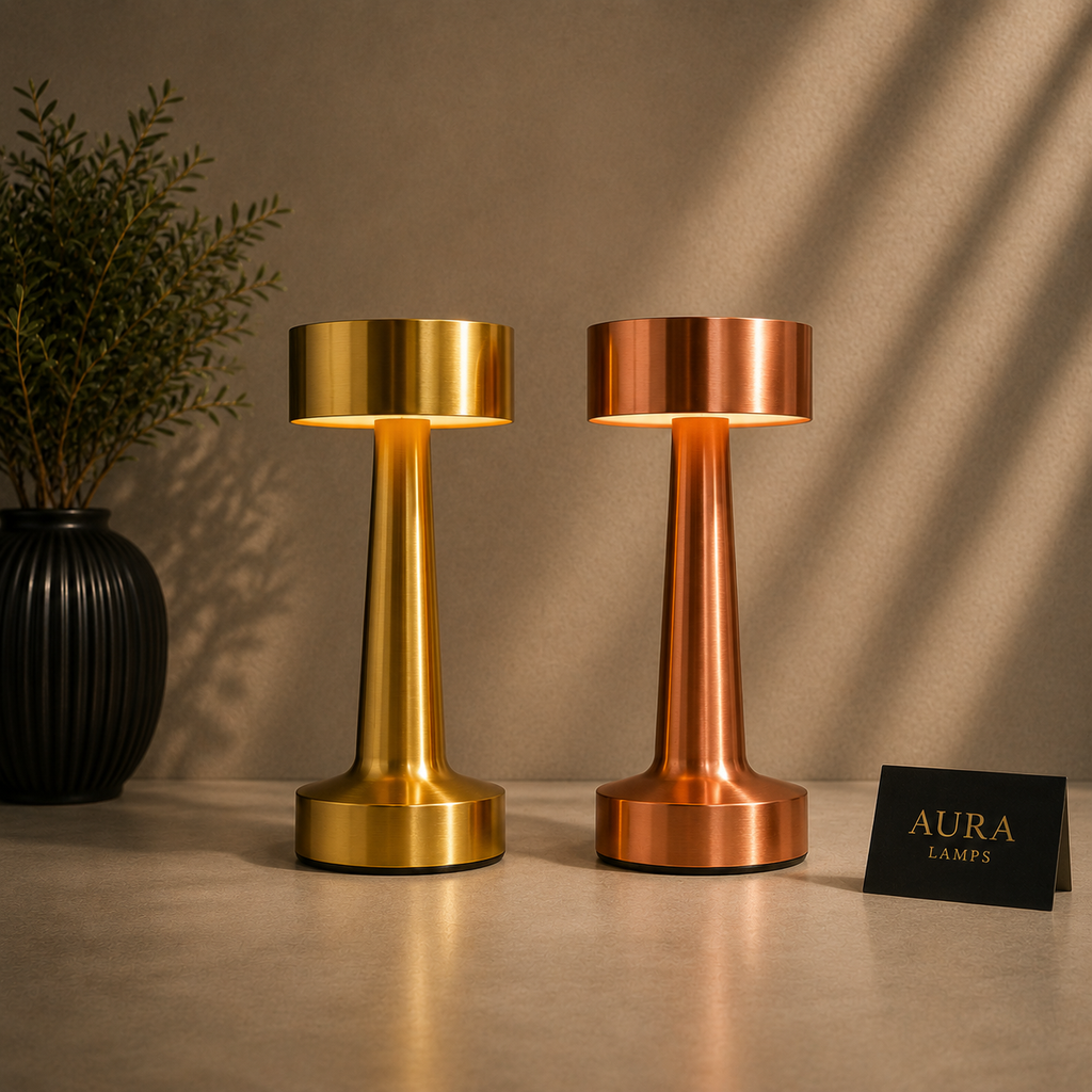 Rechargeable Table Touch Lamp (Dumbbell) – Minimalist Design