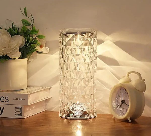 Aurora Crystal Lamp – 16 Color LED Touch & Remote Night Light