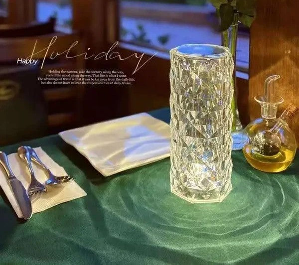 Aurora Crystal Lamp – 16 Color LED Touch & Remote Night Light