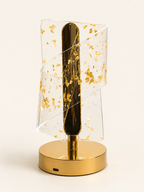 Luxury Gold Leaf LED Table Lamp (Spiral)