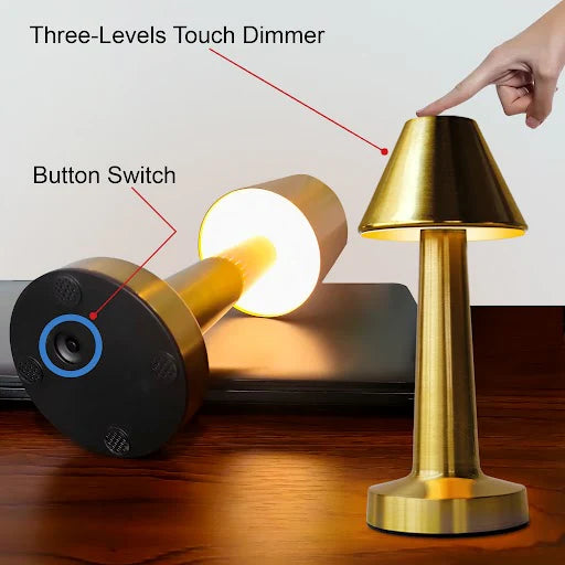 Rechargeable Touch Table Lamp (Mushroom) – Minimalist USB LED Ambient Light