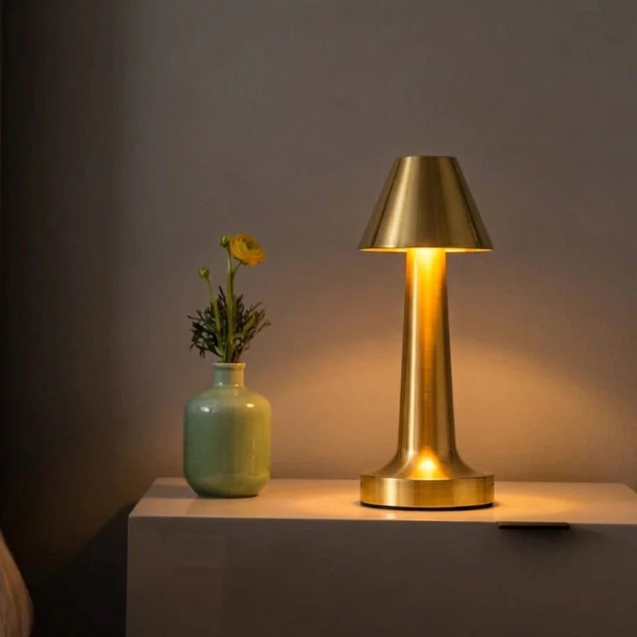 Rechargeable Touch Table Lamp (Mushroom) – Minimalist USB LED Ambient Light