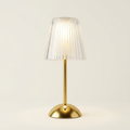 Luxury Cordless Rechargeable LED Table Lamp with Crystal Acrylic Shade