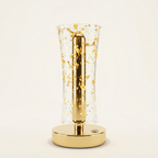 Modern Gold Foil Rechargeable Table Lamp – Decorative LED Accent Lamp