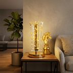 Modern Gold Foil Rechargeable Table Lamp – Decorative LED Accent Lamp