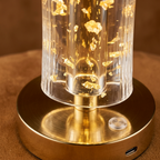 Modern Gold Foil Rechargeable Table Lamp – Decorative LED Accent Lamp