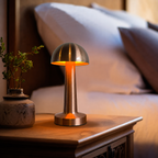 Rechargeable Touch Table Lamp (Rounded) – Minimalist USB LED Ambient Light